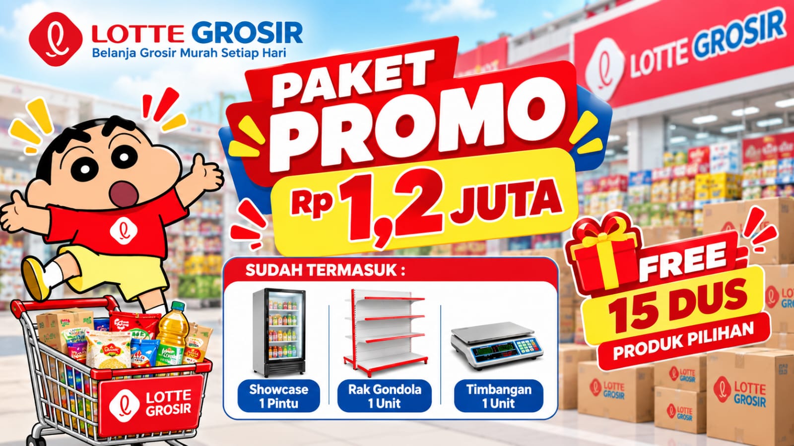 Paket Promo Lotte Grosir Rp 1,2 Juta